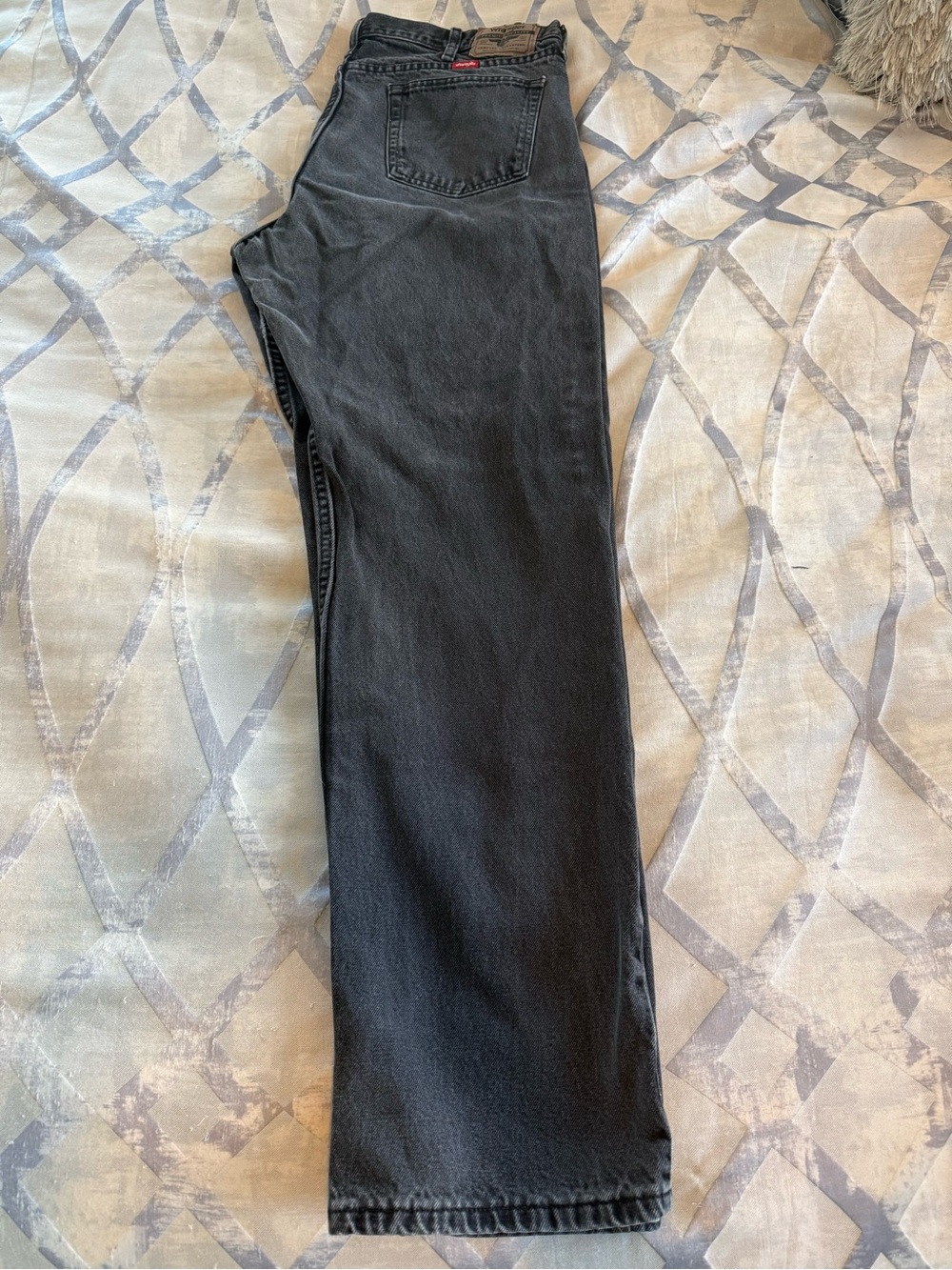 Wrangler Black Straight Leg Jeans